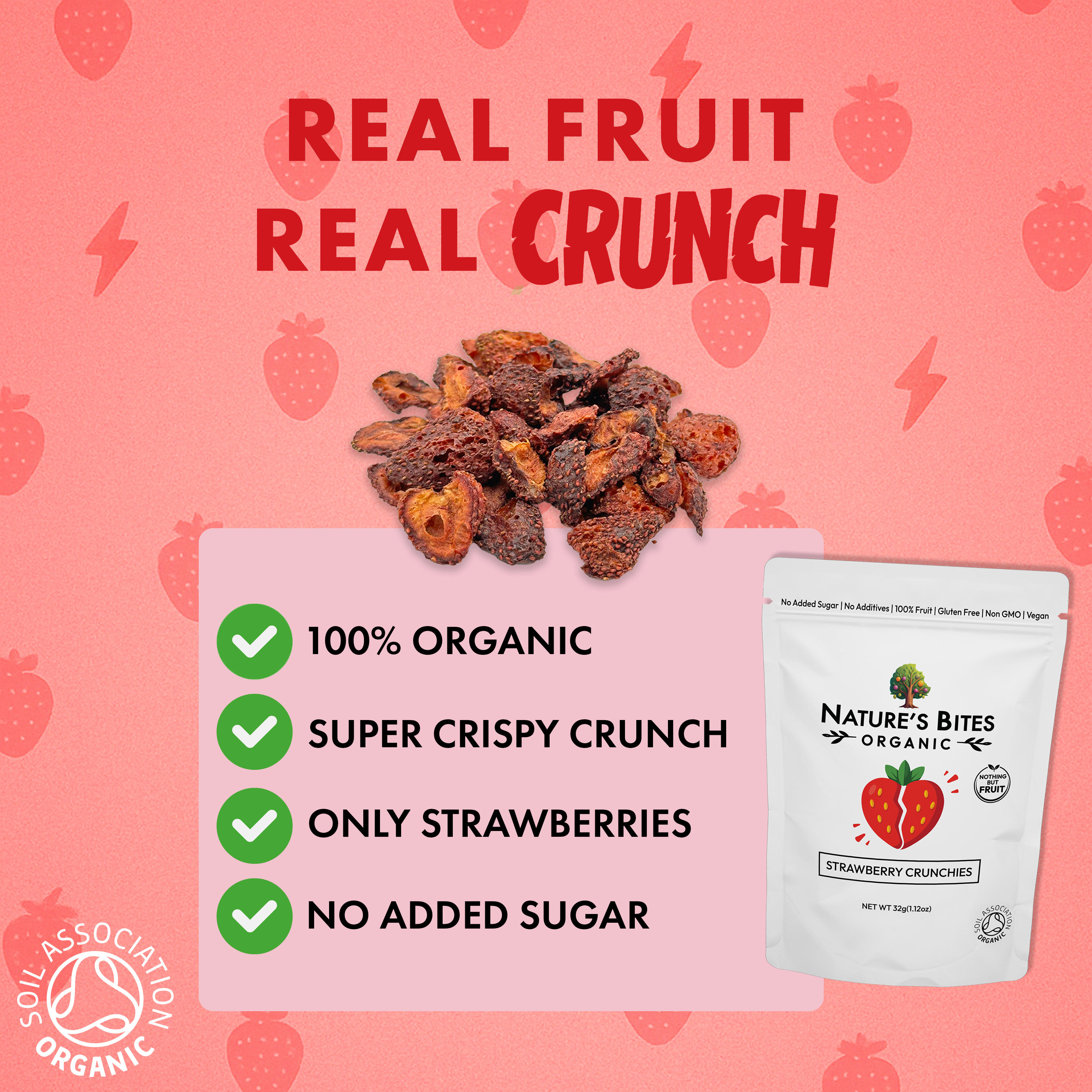 Organic Strawberry Crunchies