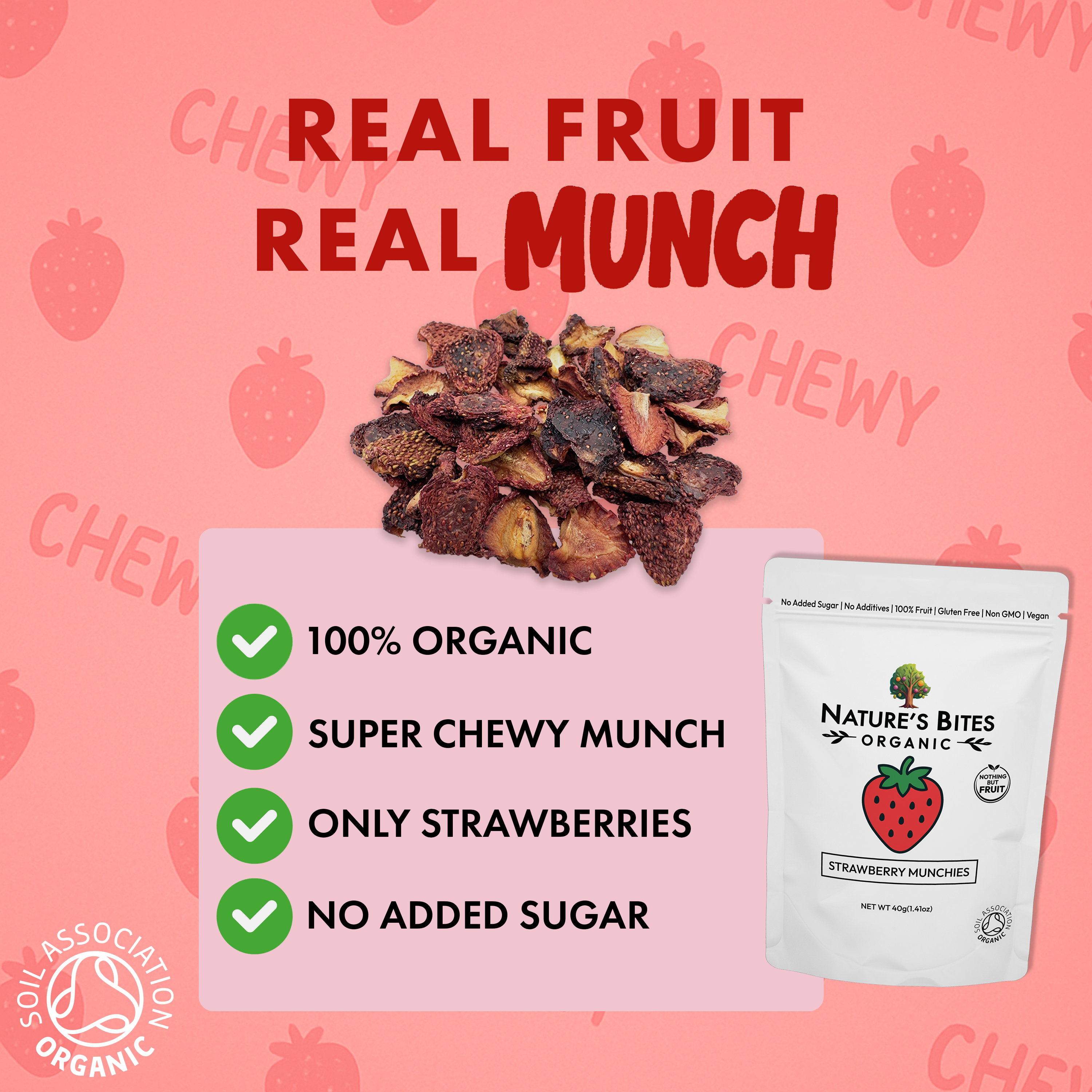 Organic Strawberry Munchies